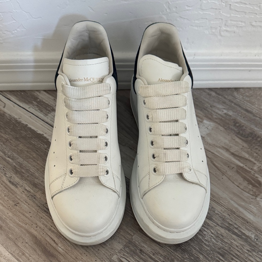 Alexander McQueen Women’s Cream and Black Sneakers